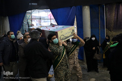 تشییع شهدای گمنام در محله وحیدیه تهران