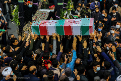 تشییع و تدفین شهید گمنام در قم