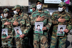 تشییع و تدفین شهید گمنام در قم