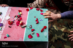 تشییع و تدفین شهید گمنام در قم