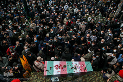 تشییع و تدفین شهید گمنام در قم