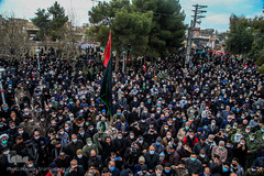 تشییع و تدفین شهید گمنام در قم