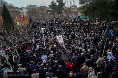 تشییع و تدفین شهید گمنام در قم