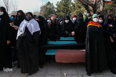 تشییع و تدفین شهید گمنام در قم