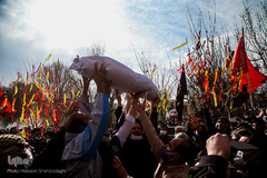 تشییع و تدفین شهید گمنام در قم