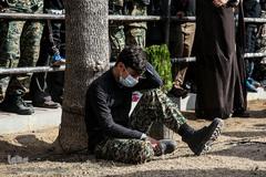 تشییع و تدفین شهید گمنام در قم