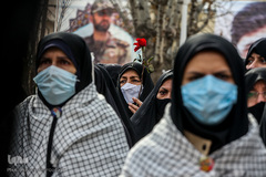 تشییع و تدفین شهید گمنام در قم