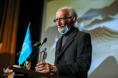 غلامحسین امیرخانی، رئیس شورای عالی انجمن خوشنویسان ایران در همایش بین‌المللی خوشنویسی راه ابریشم