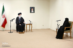 دیدار خانواده شهید فخری‌زاده با رهبر انقلاب