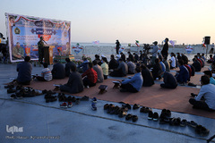 دومین محفل کاروان قرآنی انقلاب بر روی عرشه ناو بندر جمهوری اسلامی