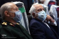 حضور محمدجواد ظریف، وزیر امور خارجه در همایش بین‌المللی «مطالبات حقوقی و بین‌المللی دفاع مقدس» 