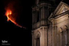 فوران آتشفشان «اتنا» در جزیره سیسیل ایتالیا