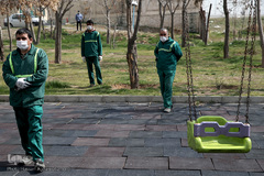 مراسم درختکاری گرامیداشت پیرغلامان اهل بیت(ع) در بوستان «باغ نو» فرهنگسرای تهران