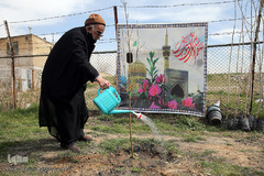 مراسم درختکاری گرامیداشت پیرغلامان اهل بیت(ع) در بوستان «باغ نو» فرهنگسرای تهران