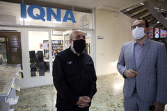 بازدید استاد مسعود نجابتی، خوشنویس و گرافیست از تحریریه ایکنا