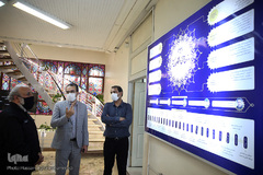 بازدید استاد مسعود نجابتی، خوشنویس و گرافیست از تحریریه ایکنا