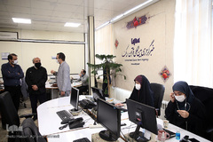 بازدید استاد مسعود نجابتی، خوشنویس و گرافیست از تحریریه ایکنا تحریریه ایکنا