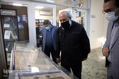 بازدید استاد مسعود نجابتی، خوشنویس و گرافیست از تحریریه ایکنا