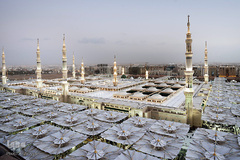 حرم مطهر و نورانی اشرف الانبیاء، حضرت محمد مصطفی(ص) در مدینه منوره