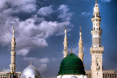 حرم مطهر و نورانی اشرف الانبیاء، حضرت محمد مصطفی(ص) در مدینه منوره