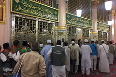 حرم مطهر و نورانی اشرف الانبیاء، حضرت محمد مصطفی(ص) در مدینه منوره
