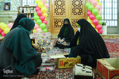 مراسم جشن تکلیف 42 دختر در امامزاده پنج تن لویزان