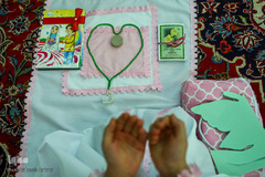 مراسم جشن تکلیف 42 دختر در امامزاده پنج تن لویزان