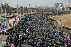 راهپیمایی موتوری ۲۲بهمن