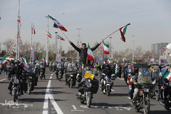 راهپیمایی موتوری ۲۲بهمن