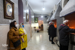 مراسم عشای ربانی کلیسای تارگمانچاتس در شرق تهران 