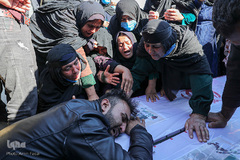 تشییع پیکر شهیدان استوار دوم وظیفه امید خالدی و استوار عباس حیدری در شیراز