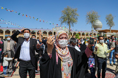 تحویل سال نو در شاهچراغ (ع)