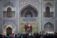 لحظه تحویل سال ۱۴۰۰ در حرم مطهر رضوی