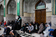 لحظه تحویل سال ۱۴۰۰ در حرم مطهر رضوی