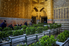 لحظه تحویل سال ۱۴۰۰ در حرم مطهر رضوی