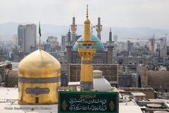 لحظه تحویل سال ۱۴۰۰ در حرم مطهر رضوی