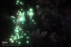 نورافشانی نوروزی «پل طبیعت» در اولین شب  نوروزی ۱۴۰۰