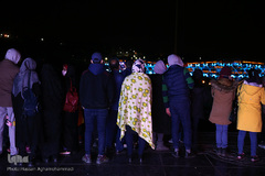 نورافشانی نوروزی «پل طبیعت» در اولین شب  نوروزی ۱۴۰۰