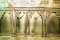 آیین گلاب شویی گنبد حرم مطهر شاهچراغ‎ (ع)