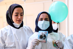 جشن میلاد امام زمان(عج) در آزمایشگاه کرونا - اهواز