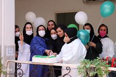 جشن میلاد امام زمان(عج) در آزمایشگاه کرونا - اهواز