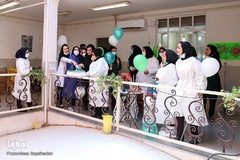 جشن میلاد امام زمان(عج) در آزمایشگاه کرونا - اهواز