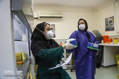 جشن میلاد امام زمان(عج) در آزمایشگاه کرونا - اهواز