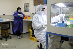 جشن میلاد امام زمان(عج) در آزمایشگاه کرونا - اهواز