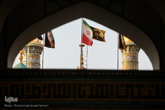 آیین تعویض پرچم آستان مقدس سیدالکریم حضرت عبدالعظیم حسنی(ع)