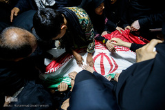 مراسم وداع با پیکر شهید مدافع حرم علی‌اصغر الیاسی، اعزامی از استان البرز 