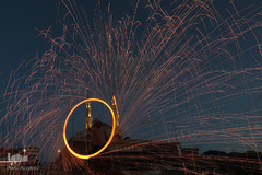 استقبال جوانان غزه از رمضان