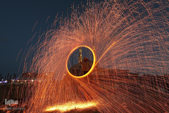 استقبال جوانان غزه از رمضان