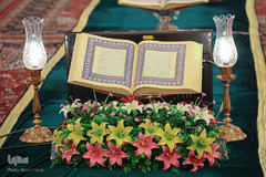 جزء خوانی قرآن کریم در حرم مطهر شاهچراغ (ع)