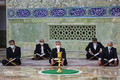 ترتیل‌خوانی در حرم حضرت معصومه(س)